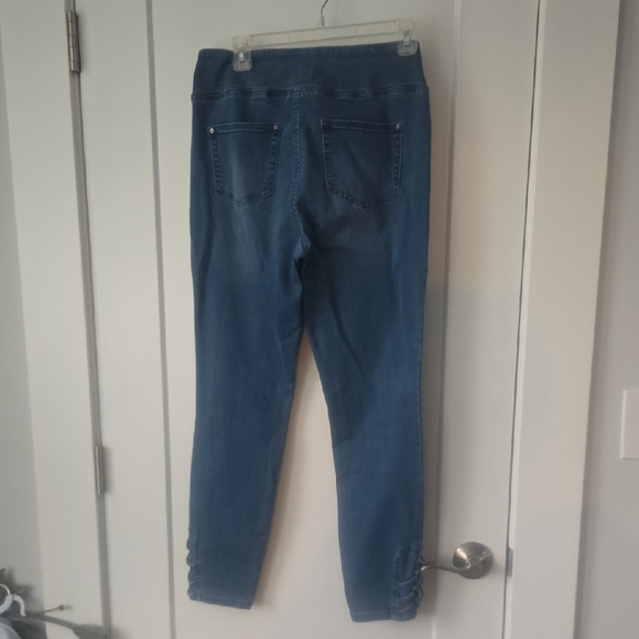 Belle by Kim Gravel Blue Jeggings Slim Fit Stretch - Picture 6 of 7